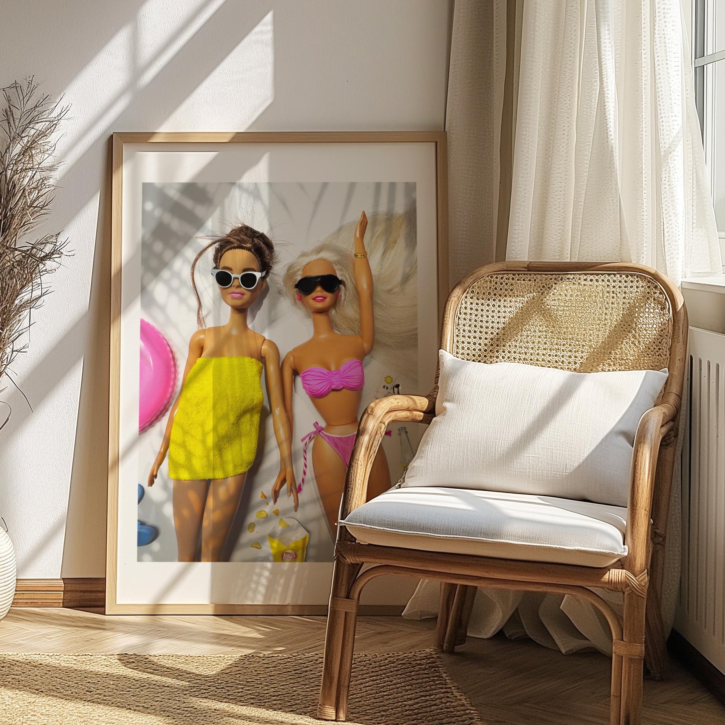 Funny self care, Summer Holiday Poster, Digital Download, Retro Sunbathing Wall Art, Best Friends Print, Beach Day Wall Decor, Girly Art